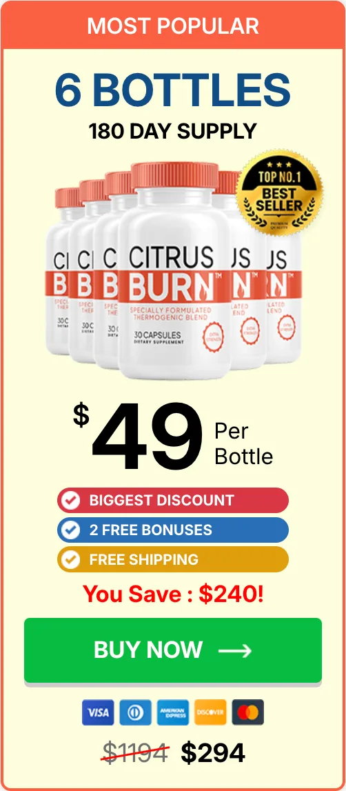 CitrusBurn 6 Bottle Price